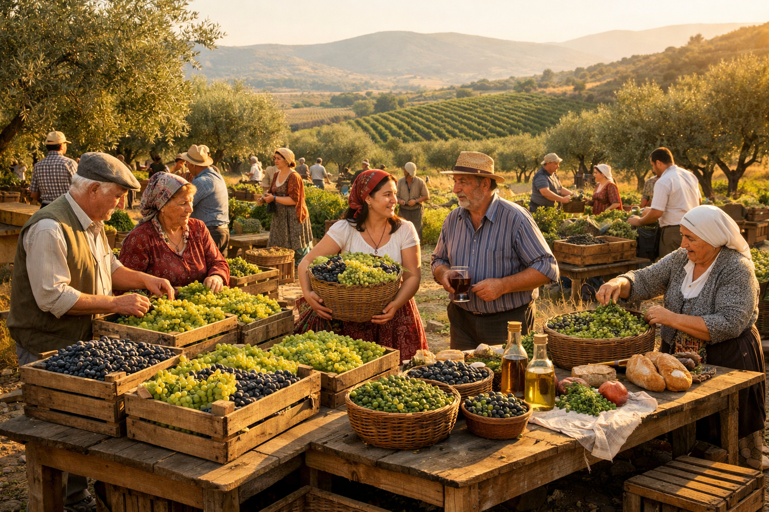 Ege Bolgesi'nde hasat kutlamasi