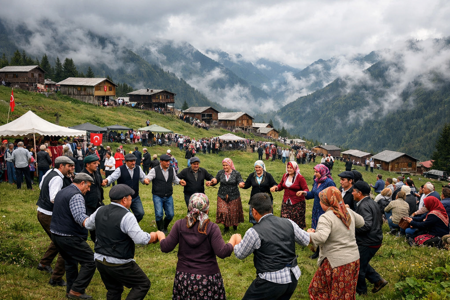 Karadeniz yaylalarinda festival