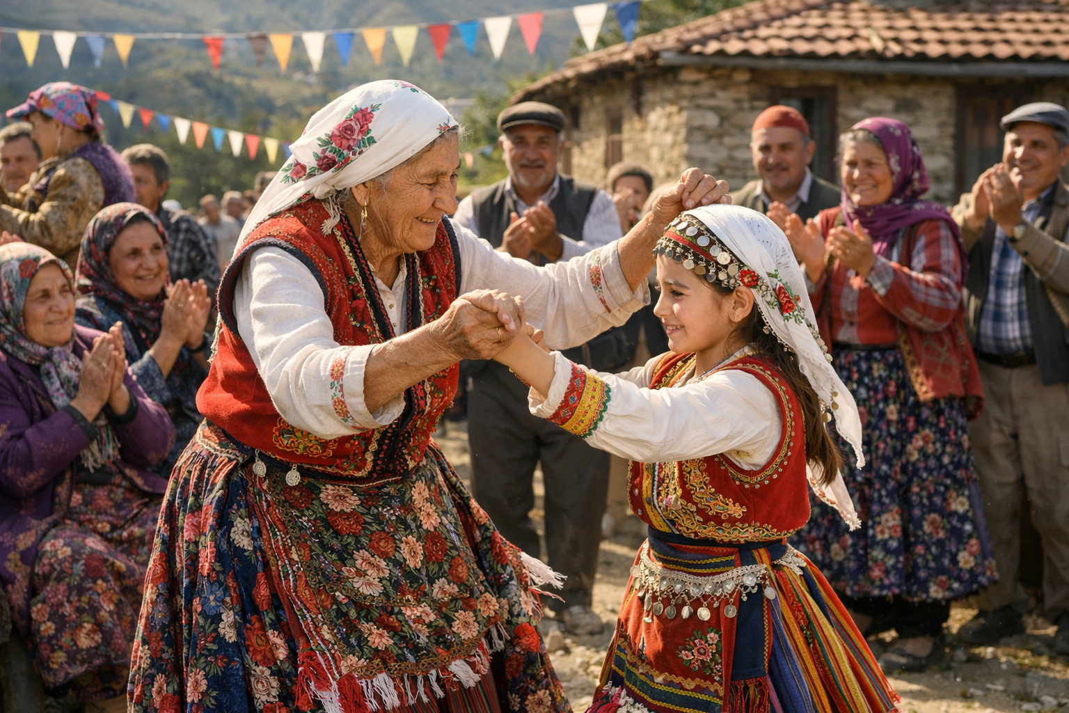 Geleneksel senlik kutlamalarindan bir kare