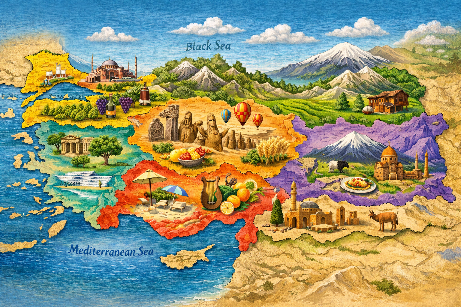 Turkiye'nin farkli bolgelerinden senlik gorunumleri